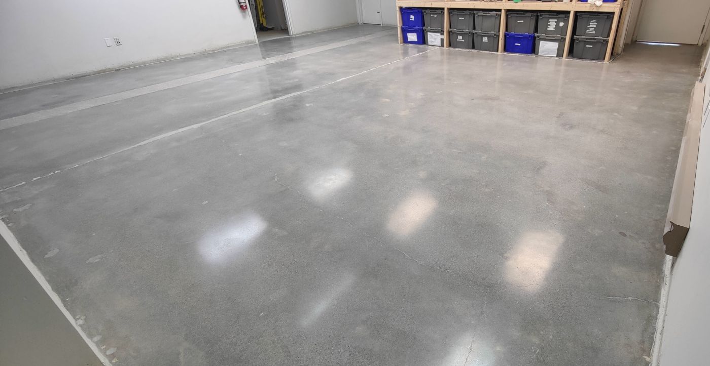 polished concrete warehouse
