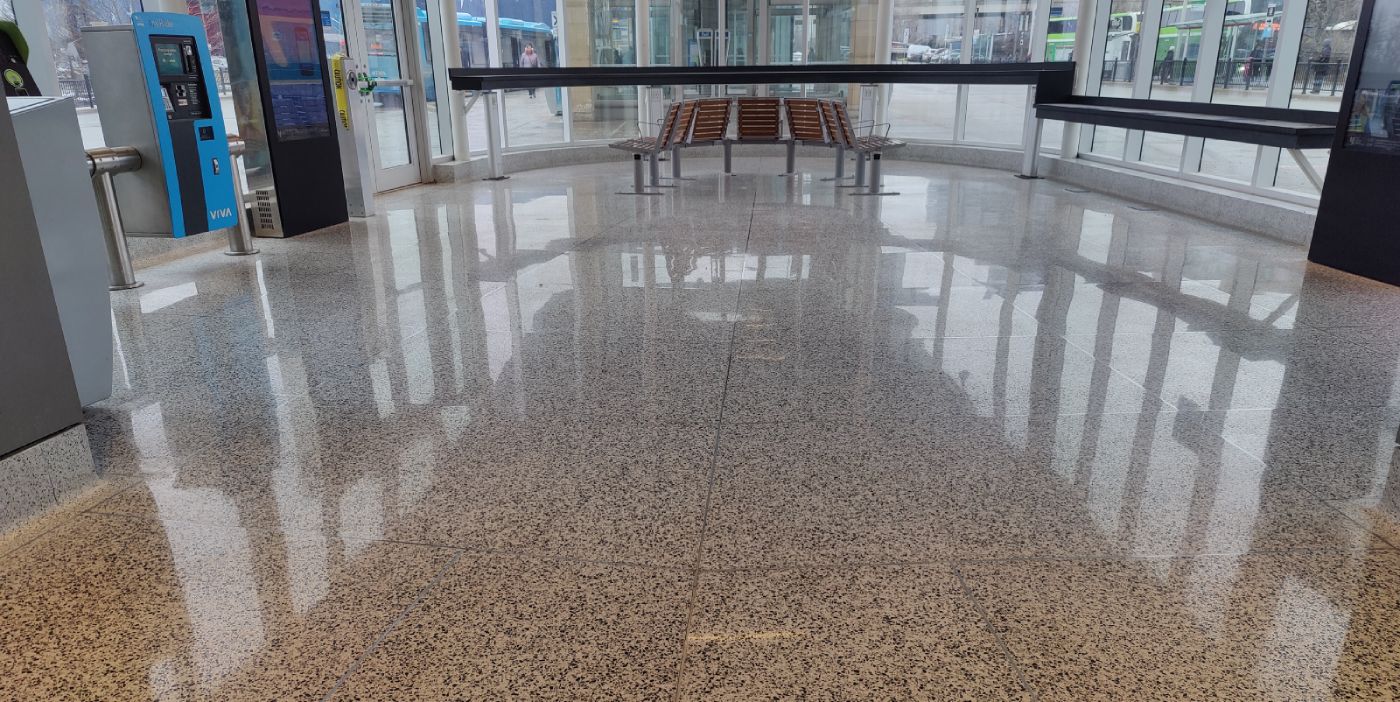 polished terrazzo