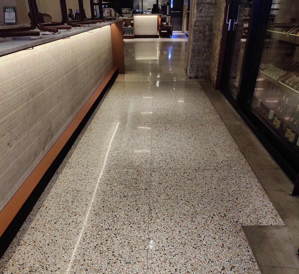 polished terrazzo for restaurant